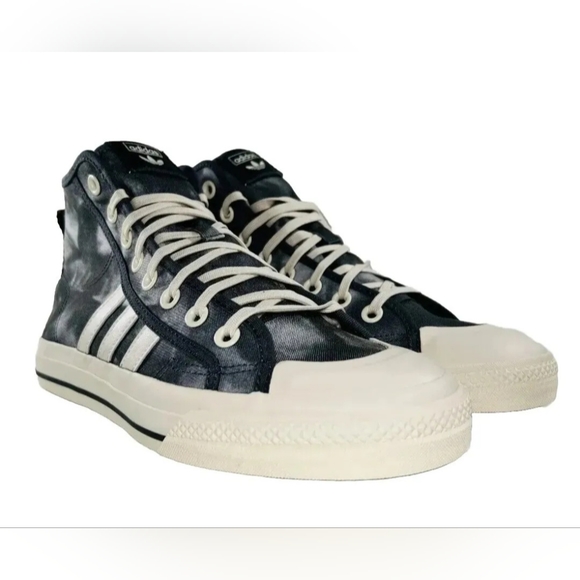 adidas Nizza Hi RF Originals Men's Shoes Grey Four/Wonder White NEW - Picture 3 of 8